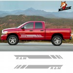 Car Vinyl Side Stripes Stickers Auto Graphics Decals Auto Sport Styling Vinyl Car Sticker for Dodge Ram Pickup